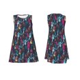 thumbnail image 3 of Bixox Colorful Dreamcatcher1 Print Women's Sleeveless A-Line Dress with Pockets, Casual Knee-Length Tank Dress for Summer-Medium, 3 of 7