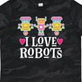thumbnail image 4 of Inktastic Robotics I Love Robots Gift Girls Toddler T-Shirt, 4 of 5