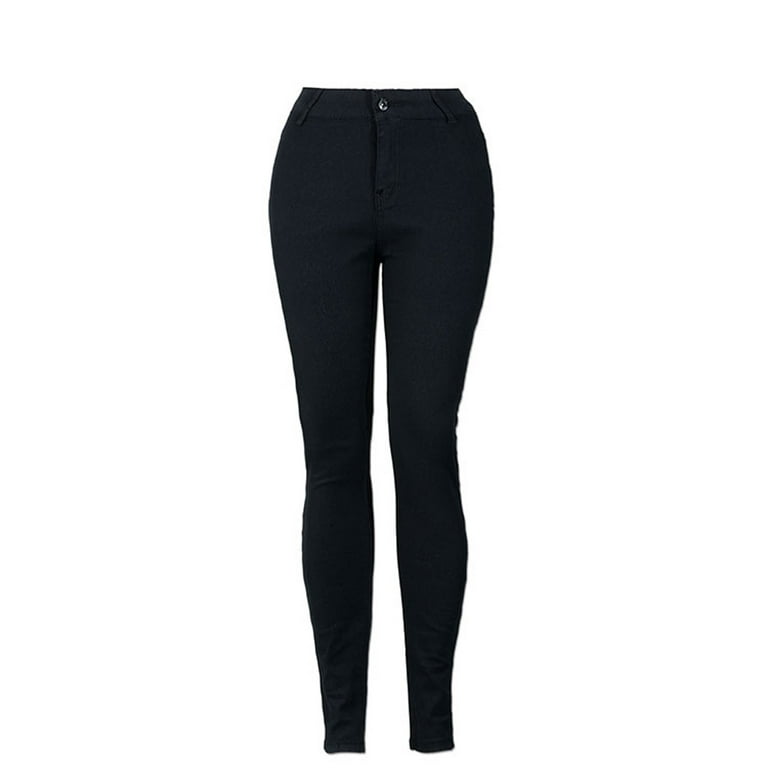 SBYOJLPB Womens Pants Clearance Fashion Women Jeans Denim Tight Female High  Waist Stretch Slim Sexy Pencil Pants Rollbacks 