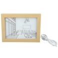 thumbnail image 2 of LED Decorative Light Painting, 3 Lighting Modes Simulate Sunshine Drawing Night Light For Bedroom, Living Room, Kitchen, Bedside, Corridor, 2 of 8
