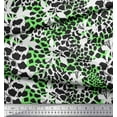 thumbnail image 3 of Soimoi Green Cotton Duck Fabric Leopard Animal Skin Decor Fabric Printed Yard 42 Inch Wide, 3 of 3
