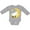 AC-Heather Grey, variant on Cute Sheep, Sleeping Sheep, Moon, Stars, Sleepy Boys or Girls Long Sleeve Baby Bodysuit