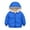 Blue, variant on Boys Girls Hooded Down Jacket Winter Warm Fleece Coat Windproof Zipper Puffer Outerwear,1-6 Years
