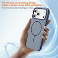 thumbnail image 2 of Magnetic Cell Phone Case For iPhone 17 Pro Max 6.9" - Bright Orange Premium Silicone, Strong Magnets, 3.0mm Shockproof, Anti-Slip & Lint-Resistant, 2 of 9