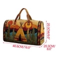 thumbnail image 3 of Beforeyayn Quilted Embroidery Duffle Bag For Women, Large travel tote bag with cute nature prints shoulder bag for weekend trip, for teens, suitable for school and sleepover,, 3 of 6