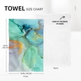 thumbnail image 2 of Teal Kitchen Towels with Hanging Loop Set of 2 Soft Absorbent Turquoise Dish Towels, Modern Decorative Hand Towels Tea Towels Gifts Bathroom Farmhouse Holiday Home Decor 16x24 Inch, 2 of 6