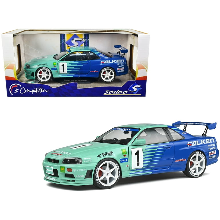 Diecast Nissan Skyline GT-R (R34) #1 Hironori Takeuchi - Yuji Diecast Nissan Skyline GT-R (R34) #1 Hironori Takeuchi - Yuji