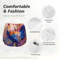 thumbnail image 6 of Lsque Rooster Oil Painting Printed Women's Running Shorts with Liner Pockets,Elastic Quick Dry Workout Athletic Gym Yoga Shorts,Womens High Waist Shorts-Small, 6 of 9