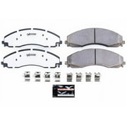 Front Brake Pad Set - Compatible with 2017 - 2022 Ford F-550 Super Duty 2018 2019 2020 2021