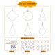 thumbnail image 5 of 196 PCS Kit para aretes 40 Ganchos para aretes de plata 80 Anillos abiertos 40 Espaldas para aretes 36 Suministros para aretes de aro, 5 of 9