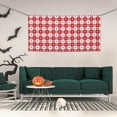 thumbnail image 2 of Zufioo Red Plaid Daisy Print Holiday Banners, Party Banners, Hanging Flags, Bar Shopping Mall Garden Wall Decorations, Holiday Decoration Supplies-Small, 2 of 8