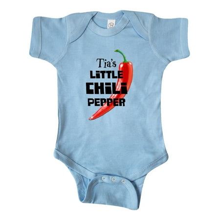 

Inktastic Tia s Little Chili Pepper Gift Baby Boy or Baby Girl Bodysuit