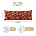 thumbnail image 3 of Disketp X-mas and New Year Print Body Pillow Cover - Super Soft 20x54 Body Pillow Case,Long Side Hidden Zipper, 3 of 8
