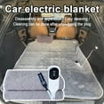 thumbnail image 5 of 12V Car Electric Blanket, 150x80cm Portable Heated Travel Rug with 3 Heat Settings, Carbon Fiber Fast Heating for SUV Back Seat & Camping, Waterproof & Overheat Protection, 5 of 7