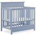 thumbnail image 2 of Dream On Me Harbor 4-in-1 Convertible Mini Crib, Dusty Blue, 2 of 13