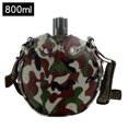 thumbnail image 2 of Hervidor de agua para deportes al aire libre para niños y estudiantes, taza de agua de entrenamiento militar, hervidor de agua militar de acero inoxidable 304, hervidor portátil con correa, 2 of 3