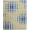 thumbnail image 2 of Rugsotic Carpets Hand Tufted Wool Eco-Friendly Area Rugs - 5'x7'6'', Rectangle, Blue Gold, Modern Contemporary Design, High Pile Handmade Anti Skid Rugs for Living Room, Bed Room (K03093), 2 of 6