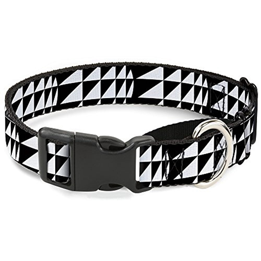 Buckle-Down Eighties 8 Black White Martingale Dog Collar