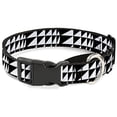 thumbnail image 1 of Buckle-Down Eighties 8 Black White Martingale Dog Collar, 1 of 1