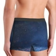 thumbnail image 5 of Balery Retro Blue Glitter Men's Boxer Briefs, Soft and Breathable Cotton Underwear with nylon Waistband-XX-Large, 5 of 9