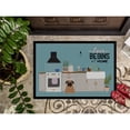 thumbnail image 3 of Brown Pug Kitchen Scene Door Mat, 3 of 4