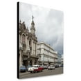 thumbnail image 1 of Canvas Print: Vintage American Car And Other Buildings On The Del Prado, Palacio, 1 of 3