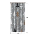 thumbnail image 5 of Gray Christmas Tree Pattern Shower Curtain 36"x72" ,Bathroom Decorative Shower Curtains Set with 12 Hooks,Modern Waterproof Washable Shower Curtain, 5 of 6