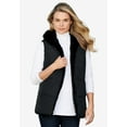 thumbnail image 6 of Roaman's Women's Plus Size Plus Size 2-In-1 Puffer And Faux Fur Vest, 6 of 6
