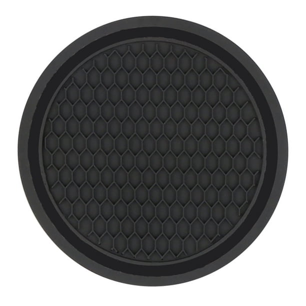 Alfombrilla para taza de agua de coche con forma de panal de abeja y rejilla creativa, multifuncional, con alfombrilla antideslizante de diamantes de imitación