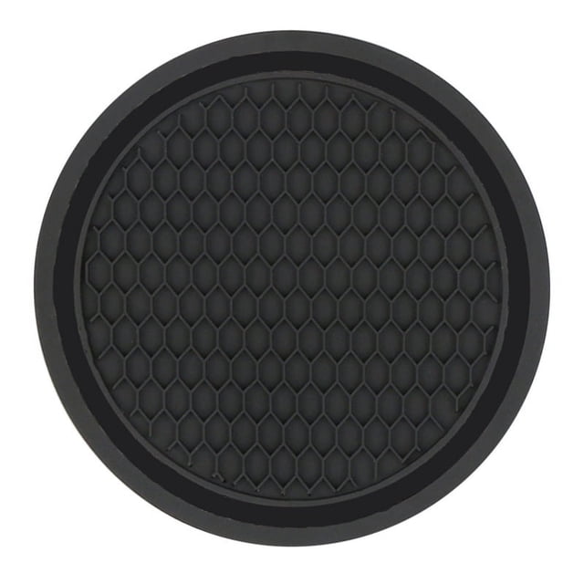 Alfombrilla para taza de agua de coche con forma de panal de abeja y rejilla creativa, multifuncional, con alfombrilla antideslizante de diamantes de imitación
