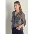 thumbnail image 6 of Front pocket roll up sleeve chiffon blouse, 6 of 10