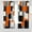 Orange, variant on Orange Black Geometric Curtains for Bedroom 52x63inch Modern Abstract Blackout Curtains Insulated Room Darkening Window Drapes for Living Room 2 Panels