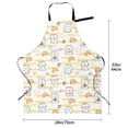 thumbnail image 5 of Lsque Rabbit And Milk Tea Waterproof Apron Chef Aprons for Men Heavy Duty Chemical Work Apron Extra Long Grilling Aprons with Adjustable Bib Apron, 5 of 9