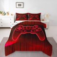 thumbnail image 1 of Erosebridal Geometric Gamepad Bedding Queen Comforter Set, Abstract Stripe Down Comforter, Gaming Sports Decor, Reversible, 1 of 7