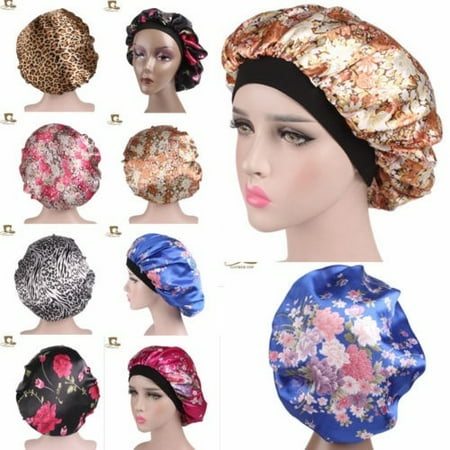 hair bonnet headwear headband headscarf sleeping satin wrap silk cap