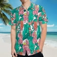 thumbnail image 5 of High Quality Hawaiian Shirts for Men Short Sleeve Aloha Beach Shirt Floral Summer Casual Button Down Shirts Blouses PCU8XQ, 5 of 7