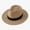 Khaki, variant on Men Summer Straw Cowboy Sun Hat Wide Brim Breathable Fedora Panama Outdoor Travel Fishing Gardening Casual UnisexKhakiOne Size