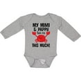 thumbnail image 3 of Inktastic Mimi and Pappy Love Me Gift Boys or Girls Long Sleeve Baby Bodysuit, 3 of 5