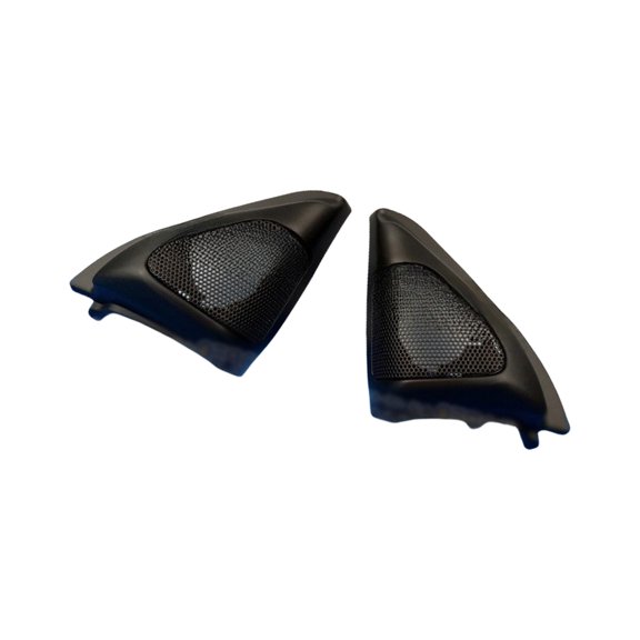 ROZYARD Black Triangle Speakers Cover Panel Suitable for Front Left And Right Door Tweeters Improved Sound In Automobiles 1 Pair