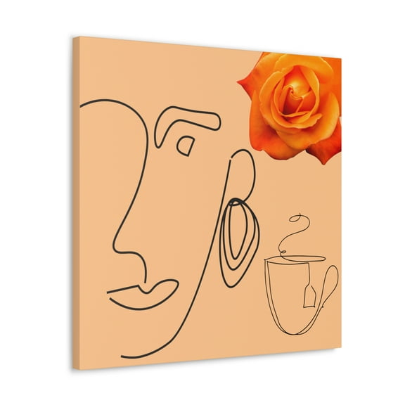 TSmartArt @ Walmart. Rose Tea II. Ready-to-Hang Canvas Gallery Wrap