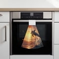 thumbnail image 6 of Disketp Sunset Dancing Dolphin A Hanging Kitchen Towel Tie Towels Tea Bar Dish Cloths Dry Towel for Laundry Room Decor (18*14in), 6 of 7