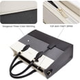 thumbnail image 3 of Lovevook Vintage Handbag Purses, Large Laptop Tote Bag for Women Fit 15.6 Inch Laptop, Tote Bag, Waterproof Pu Leather Work Bags for Elegance Ladies, 3 of 8