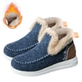 thumbnail image 1 of Botas Cortas Casuales para Mujer Zapatos Felpa Con Punta Redonda Antideslizantes Interior Y Exterior, 1 of 8