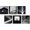 Monochrome Passage, variant on Interior Wall Panels, Sound Absorbing Art, 23.62 x 23.62 In, 6 Pack