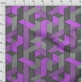 thumbnail image 4 of oneOone Cotton Poplin Twill Purple Fabric Geometrical Sewing Material Print Fabric By The Yard 56 Inch Wide, 4 of 4