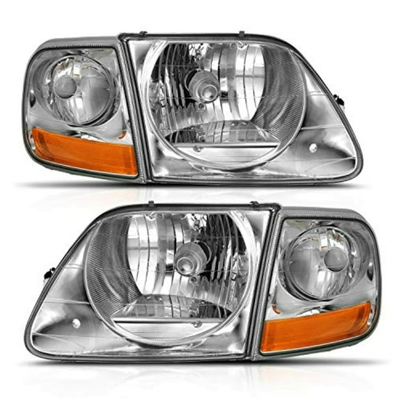 ANZO 111438; 1997-2003 Ford F-150 Crystal Headlight G2 Clear With Parking Light
