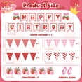 thumbnail image 2 of Sinekong Strawberry Happy Birthday Banner Decorations, Berry Triangle Flag for Berry Sweet Girl Party Baby Shower Hanging Supplies, 2 of 5
