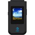 thumbnail image 1 of Restored AT&T Cingular Flex 4G LTE Flip Phone ATTEA211101, 4GB, Charcoal, Carrier Locked to AT&T Gray (Refurbished), 1 of 6