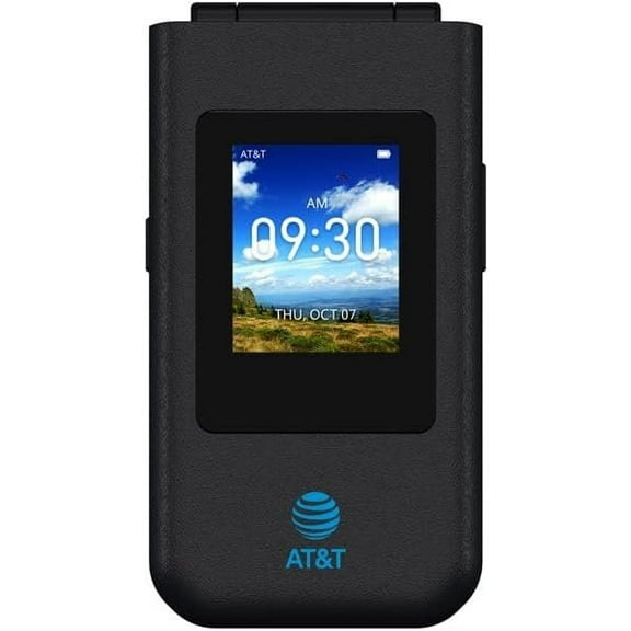Restored AT&T Cingular Flex 4G LTE Flip Phone ATTEA211101, 4GB, Charcoal, Carrier Locked to AT&T Gray (Refurbished)