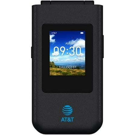 Restored AT&T Cingular Flex 4G LTE Flip Phone ATTEA211101, 4GB, Charcoal, Carrier Locked to AT&T Gray (Refurbished)